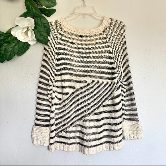 Sam Edelman Chunky Open Knit Loose Weave Sweater - Picture 7 of 10